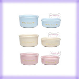 Casa: Teacup Bowl Set Baby Blue di For Pets Only la trovi da Mon Petit Boutique